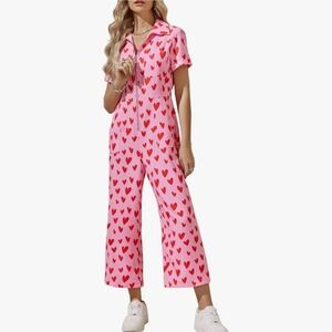 Lucy and Yak Ragan heart jumpsuit